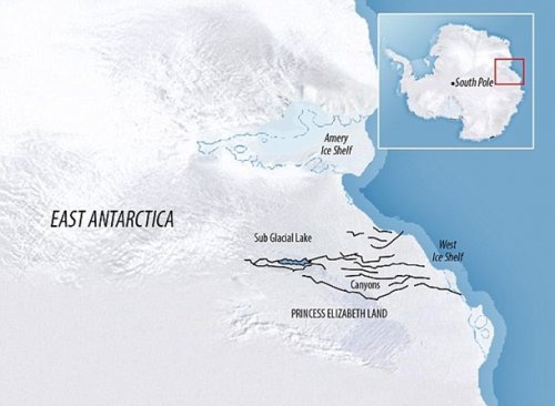 Самый большой каньон на Земле - в Антарктиде 